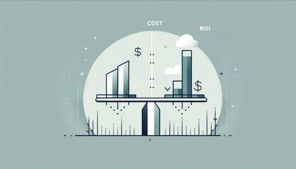 Scales of cost vs ROI